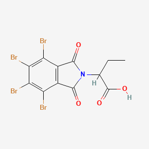 molecular formula C12H7Br4NO4 B7750962 2-(4,5,6,7-Tetrabromo-1,3-dioxoisoindolin-2-yl)butanoic acid 