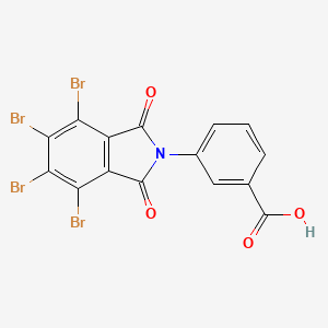 molecular formula C15H5Br4NO4 B7750970 3-(4,5,6,7-tetrabromo-1,3-dioxo-1,3-dihydro-2H-isoindol-2-yl)benzoic acid 