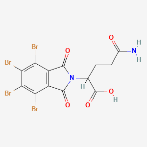 molecular formula C13H8Br4N2O5 B7750979 5-Amino-5-oxo-2-(4,5,6,7-tetrabromo-1,3-dioxoisoindol-2-yl)pentanoic acid 