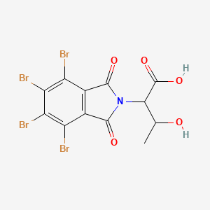 molecular formula C12H7Br4NO5 B7750990 3-Hydroxy-2-(4,5,6,7-tetrabromo-1,3-dioxoisoindol-2-yl)butanoic acid 