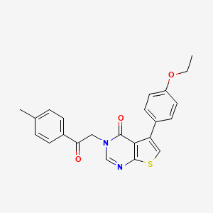 molecular formula C23H20N2O3S B7750994 5-(4-Ethoxyphenyl)-3-[2-(4-methylphenyl)-2-oxoethyl]thieno[2,3-d]pyrimidin-4-one 