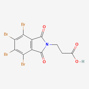 molecular formula C11H5Br4NO4 B7751113 3-(4,5,6,7-Tetrabromo-1,3-dioxoisoindolin-2-yl)propanoic acid 