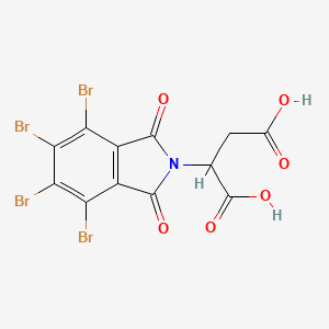 molecular formula C12H5Br4NO6 B7751119 2-(4,5,6,7-Tetrabromophthalimidyl)succinic acid 