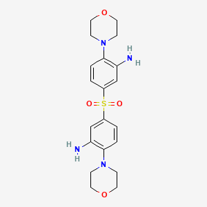 molecular formula C20H26N4O4S B7751244 4-Morpholino-3-aminophenyl sulfone CAS No. 24612-49-5