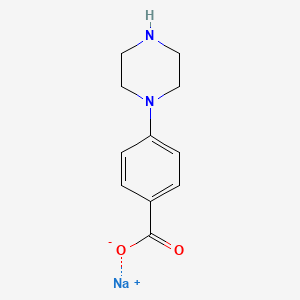 molecular formula C11H13N2NaO2 B7751245 Sodium;4-piperazin-1-ylbenzoate 