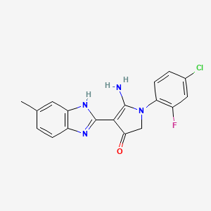 molecular formula C18H14ClFN4O B7751500 CID 7540437 