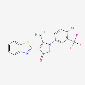 molecular formula C18H11ClF3N3OS B7751542 CID 7453599 