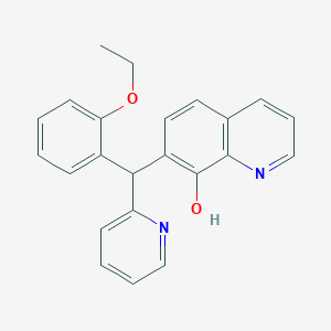 molecular formula C23H20N2O2 B7751587 7-((2-Ethoxyphenyl)(pyridin-2-yl)methyl)quinolin-8-ol 