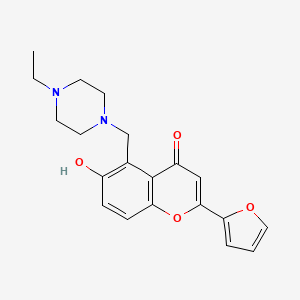 molecular formula C20H22N2O4 B7751635 5-[(4-ethylpiperazin-1-yl)methyl]-2-(furan-2-yl)-6-hydroxy-4H-chromen-4-one 