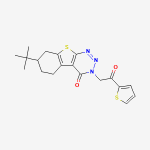molecular formula C19H21N3O2S2 B7751686 7-tert-butyl-3-(2-oxo-2-thien-2-ylethyl)-5,6,7,8-tetrahydro[1]benzothieno[2,3-d][1,2,3]triazin-4(3H)-one 