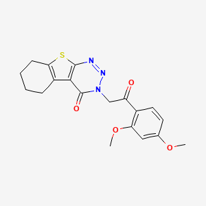 molecular formula C19H19N3O4S B7751691 3-[2-(2,4-dimethoxyphenyl)-2-oxoethyl]-5,6,7,8-tetrahydro[1]benzothieno[2,3-d][1,2,3]triazin-4(3H)-one 