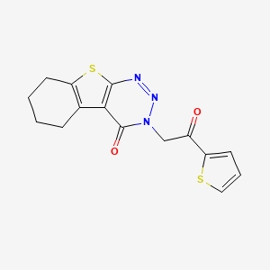 molecular formula C15H13N3O2S2 B7751710 3-(2-oxo-2-thien-2-ylethyl)-5,6,7,8-tetrahydro[1]benzothieno[2,3-d][1,2,3]triazin-4(3H)-one 