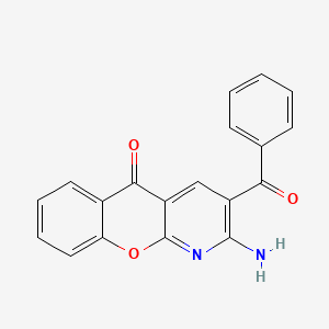 molecular formula C19H12N2O3 B7751943 2-amino-3-benzoyl-5H-chromeno[2,3-b]pyridin-5-one 