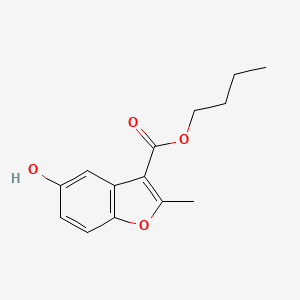 molecular formula C14H16O4 B7752055 Butyl 5-hydroxy-2-methyl-1-benzofuran-3-carboxylate 