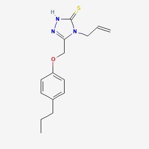 molecular formula C15H19N3OS B7752103 4-prop-2-enyl-3-[(4-propylphenoxy)methyl]-1H-1,2,4-triazole-5-thione 
