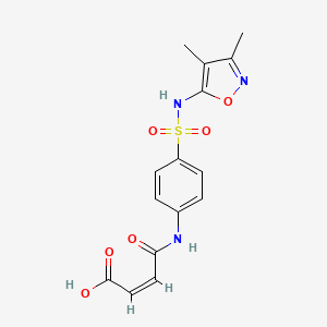 molecular formula C15H15N3O6S B7752106 (2Z)-4-({4-[(3,4-dimethyl-1,2-oxazol-5-yl)sulfamoyl]phenyl}amino)-4-oxobut-2-enoic acid 