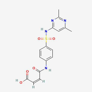 molecular formula C16H16N4O5S B7752113 (Z)-4-[4-[(2,6-dimethylpyrimidin-4-yl)sulfamoyl]anilino]-4-oxobut-2-enoic acid 