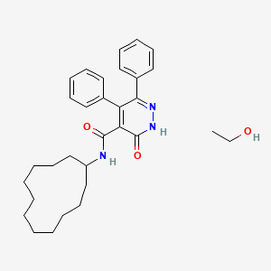 molecular formula C31H41N3O3 B7752228 N-cyclododecyl-6-oxo-3,4-diphenyl-1H-pyridazine-5-carboxamide;ethanol 
