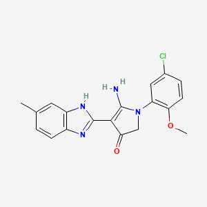 molecular formula C19H17ClN4O2 B7752775 CID 9122896 