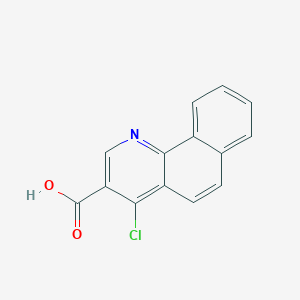 molecular formula C14H8ClNO2 B7752930 4-Chlorobenzo[h]quinoline-3-carboxylic acid 