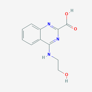 molecular formula C11H11N3O3 B7752951 4-(2-Hydroxyethylamino)quinazoline-2-carboxylic acid 