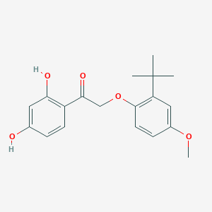 2-(2-Tert-butyl-4-methoxyphenoxy)-1-(2,4-dihydroxyphenyl)ethan-1-one