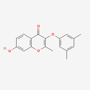 molecular formula C18H16O4 B7753051 3-(3,5-Dimethylphenoxy)-7-hydroxy-2-methylchromen-4-one 