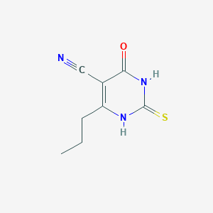 molecular formula C8H9N3OS B7753179 2-Mercapto-6-oxo-4-propyl-1,6-dihydropyrimidine-5-carbonitrile 