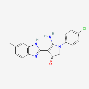 molecular formula C18H15ClN4O B7753286 CID 7540395 