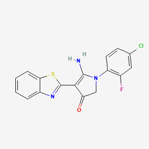 molecular formula C17H11ClFN3OS B7753344 CID 7453604 