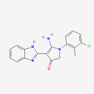 molecular formula C18H15ClN4O B7753398 CID 16449501 