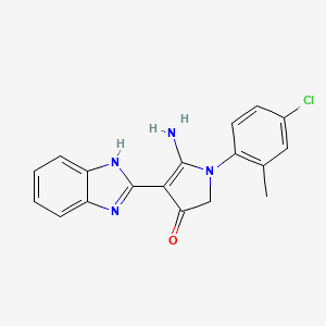 molecular formula C18H15ClN4O B7753428 CID 16461777 
