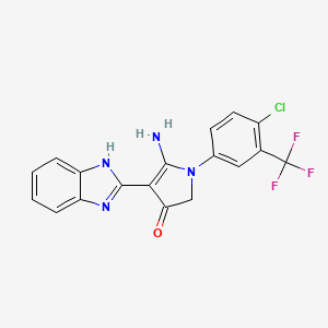molecular formula C18H12ClF3N4O B7753464 CID 16449505 