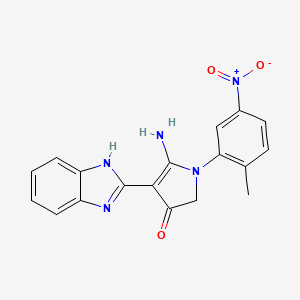 molecular formula C18H15N5O3 B7753472 CID 18593800 