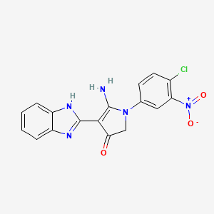 molecular formula C17H12ClN5O3 B7753478 CID 16461780 