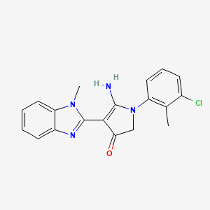molecular formula C19H17ClN4O B7753620 CID 7540505 