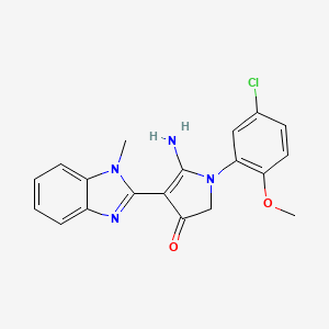 molecular formula C19H17ClN4O2 B7753689 CID 7540536 