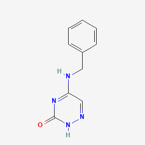 molecular formula C10H10N4O B7753917 5-(Benzylamino)-2,3-dihydro-1,2,4-triazin-3-one 
