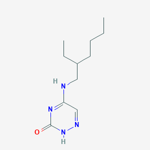 molecular formula C11H20N4O B7753950 5-(2-ethylhexylamino)-2H-1,2,4-triazin-3-one 
