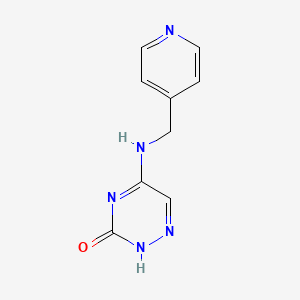molecular formula C9H9N5O B7753968 5-(pyridin-4-ylmethylamino)-2H-1,2,4-triazin-3-one 