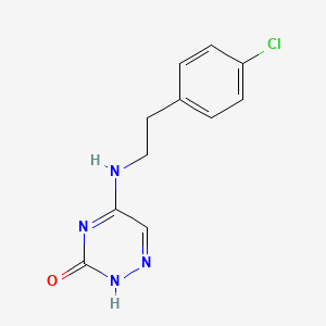 molecular formula C11H11ClN4O B7754005 5-[2-(4-chlorophenyl)ethylamino]-2H-1,2,4-triazin-3-one 