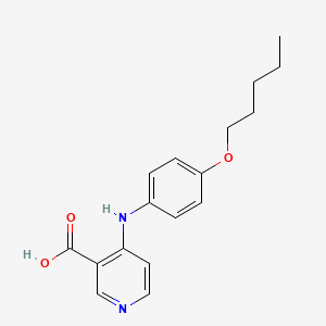 molecular formula C17H20N2O3 B7754039 4-(4-Pentoxyanilino)pyridine-3-carboxylic acid 
