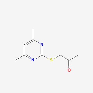 molecular formula C9H12N2OS B7754123 1-((4,6-Dimethylpyrimidin-2-yl)thio)propan-2-one 