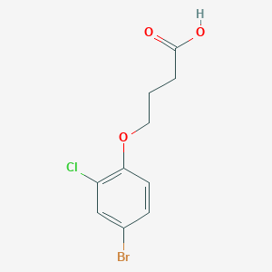 molecular formula C10H10BrClO3 B7754205 4-(4-Bromo-2-chlorophenoxy)butanoic acid 