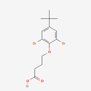 molecular formula C14H18Br2O3 B7754213 4-(2,6-Dibromo-4-tert-butylphenoxy)butanoic acid 