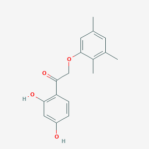 molecular formula C17H18O4 B7754220 1-(2,4-Dihydroxyphenyl)-2-(2,3,5-trimethylphenoxy)ethan-1-one 
