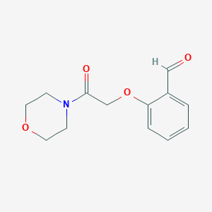 molecular formula C13H15NO4 B7754255 2-(2-Morpholin-4-yl-2-oxoethoxy)benzaldehyde CAS No. 125418-84-0