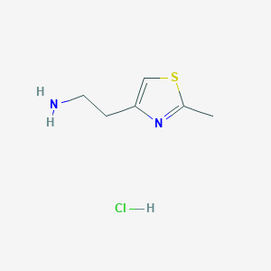 molecular formula C6H11ClN2S B7754306 2-(2-Methyl-1,3-thiazol-4-yl)ethan-1-amine hydrochloride 
