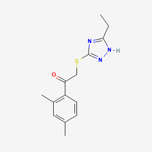 1-(2,4-dimethylphenyl)-2-[(5-ethyl-4H-1,2,4-triazol-3-yl)sulfanyl]ethanone
