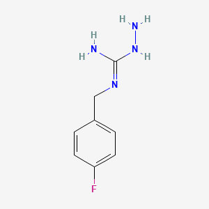 molecular formula C8H11FN4 B7754471 N-(4-fluorobenzyl)hydrazinecarboximidamide 